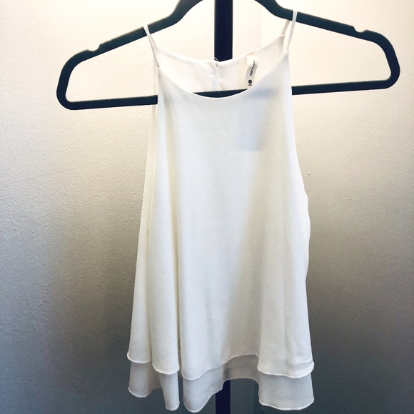 Nwt Tyche White Loose Fit Dressy Tank 